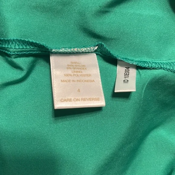 NWOT Eva Mendes for New York & Co lace overlay sleeveless green dress size 4 - Picture 13 of 14